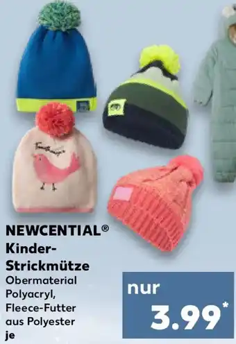 Kaufland NEWCENTIAL Kinder Strickmütze Angebot
