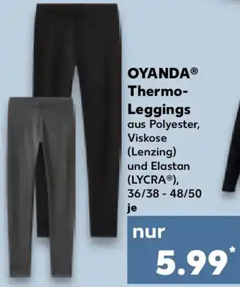 Kaufland OYANDA Thermo Leggings Angebot