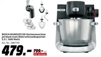 Saturn BOSCH MUMS6ZS13D Küchenmaschine Jet black matt Angebot