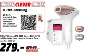 Saturn PHILIPS Lumea IPL 8000 Series BRI945/00 seidig glatte Haut Haarentfernung Rosé Angebot