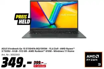Saturn ASUS Vivobook Go 15 E1504FA-BQ1595W-15,6 Zoll Angebot