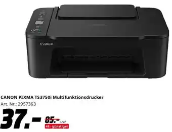 Saturn CANON PIXMA TS3750i Multifunktionsdrucker Angebot
