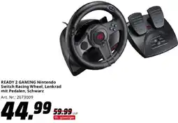 Saturn READY 2 GAMING Nintendo Switch Racing Wheel, Lenkrad mit Pedalen, Schwarz Angebot