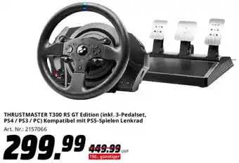 Saturn THRUSTMASTER T300 RS GT Edition (inkl. 3-Pedalset, PS4/PS3/PC) Kompatibel mit PS5-Spielen Lenkrad Angebot