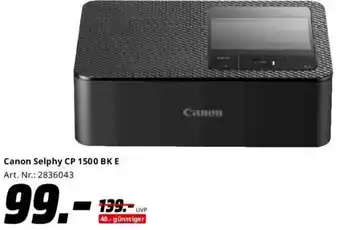 Saturn Canon Selphy CP 1500 BK E Angebot