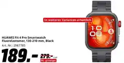 Saturn HUAWEI Fit 4 Pro Smartwatch Fluorelastomer, 130-210 mm, Black Angebot