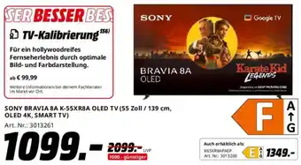 Saturn SONY BRAVIA 8A K-55XR8A OLED TV Angebot