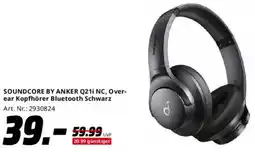 Saturn SOUNDCORE BY ANKER Q21i NC, Over-ear Kopfhörer Bluetooth Schwarz Angebot