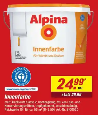 toom Baumarkt Alpina Innenfarbe Angebot