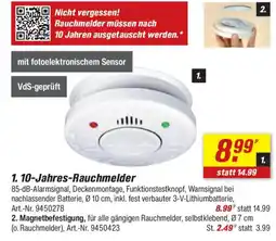 toom Baumarkt 1.10-Jahres-Rauchmelder Angebot