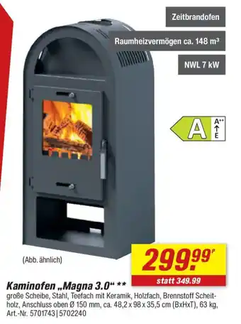 toom Baumarkt Kaminofen,,Magna 3.0" Angebot