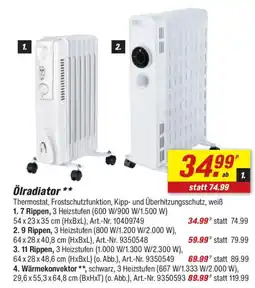 toom Baumarkt Ölradiator Angebot
