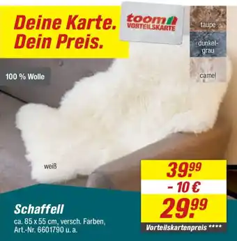 toom Baumarkt Schaffell Angebot