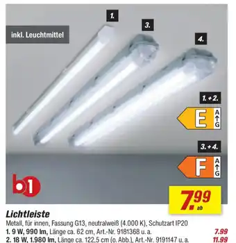 toom Baumarkt b1 Lichtleiste Angebot