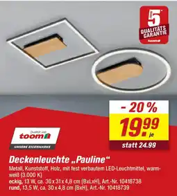 toom Baumarkt Deckenleuchte ,,Pauline" Angebot