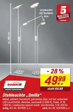 toom Baumarkt Stehleuchte ,,Smilla" Angebot