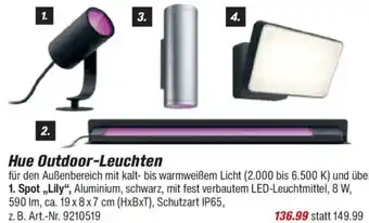 toom Baumarkt Hue Outdoor-Leuchten Spot,,Lily" Angebot