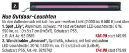 toom Baumarkt Hue Outdoor-Leuchten - 2. Wandstrahler,,Amarant" Angebot