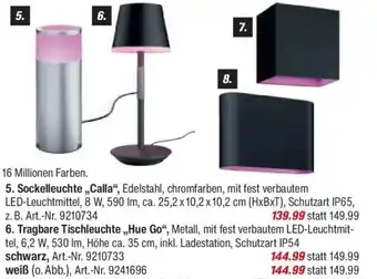 toom Baumarkt Hue Outdoor-Leuchten -6. Tragbare Tischleuchte „,Hue Go" Angebot