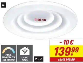 toom Baumarkt Deckenleuchte Smart,,Spiral" Angebot