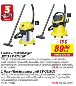 toom Baumarkt KÄRCHER 2. Nass-/Trockensauger,,WD 5 V-25/5/22" Angebot