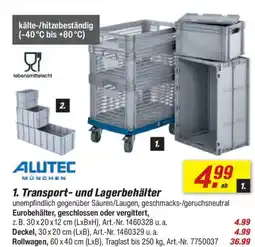 toom Baumarkt ALUTEC 1. Transport- und Lagerbehälter Angebot