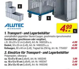 toom Baumarkt ALUTEC 2. Einsätze für Transport- und Lagerbehälter Angebot