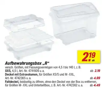 toom Baumarkt Aufbewahrungsbox,,R" Angebot