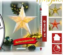 Wiglo Wunderland LED-Papierstern auf Ständer Angebot