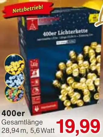 Wiglo Wunderland 400er Lichterkette Angebot
