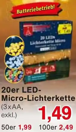 Wiglo Wunderland 20er LED- Micro-Lichterkette Angebot