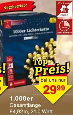 Wiglo Wunderland 1.000er Lichterkette Angebot
