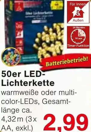 Wiglo Wunderland 50er LED- Lichterkette Angebot