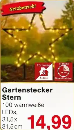 Wiglo Wunderland Gartenstecker Stern Angebot