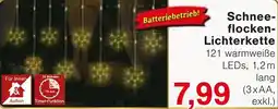 Wiglo Wunderland Schneeflocken- Lichterkette Angebot