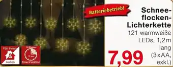 Wiglo Wunderland Schneeflocken- Lichterkette Angebot