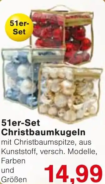 Wiglo Wunderland 51er-Set Christbaumkugeln Angebot