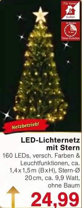 Wiglo Wunderland LED-Lichternetz mit Stern Angebot