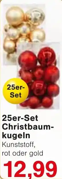 Wiglo Wunderland 25er-Set Christbaumkugeln Angebot