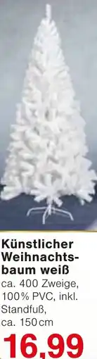 Wiglo Wunderland Künstlicher Weihnachtsbaum weiß Angebot