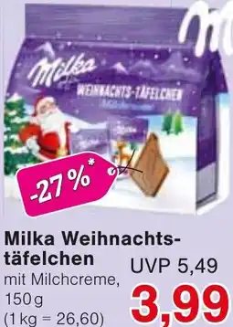 Wiglo Wunderland Milka Weihnachtstäfelchen Angebot