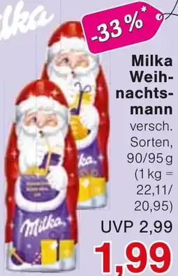 Wiglo Wunderland Milka Weihnachtsmann Angebot