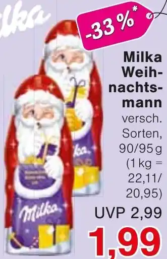 Wiglo Wunderland Milka Weihnachtsmann Angebot