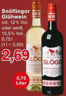 Wiglo Wunderland Snöflingor Glühwein Angebot