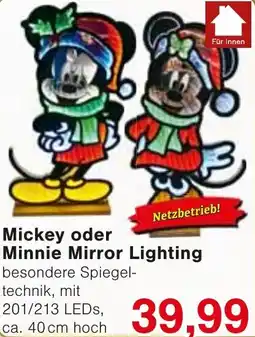 Wiglo Wunderland Mickey oder Minnie Mirror Lighting Angebot