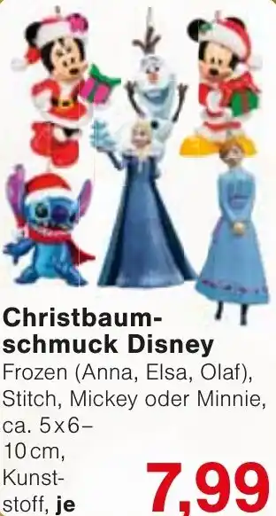 Wiglo Wunderland Christbaumschmuck Disney Angebot