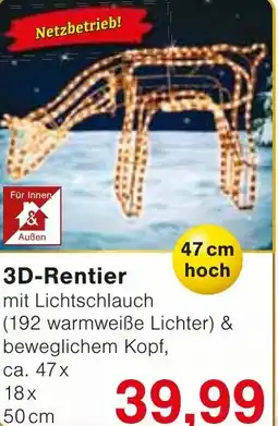 Wiglo Wunderland 3D-Rentier Angebot