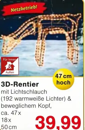 Wiglo Wunderland 3D-Rentier Angebot