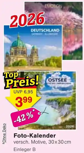 Wiglo Wunderland Foto-Kalender Angebot