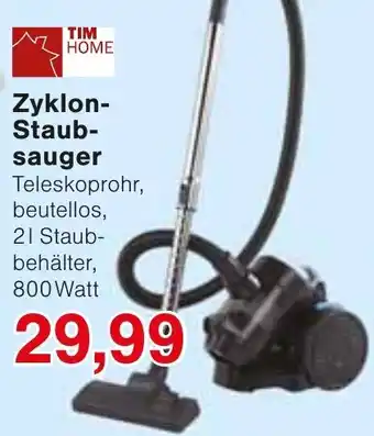 Wiglo Wunderland TIM HOME Zyklon- Staubsauger Angebot